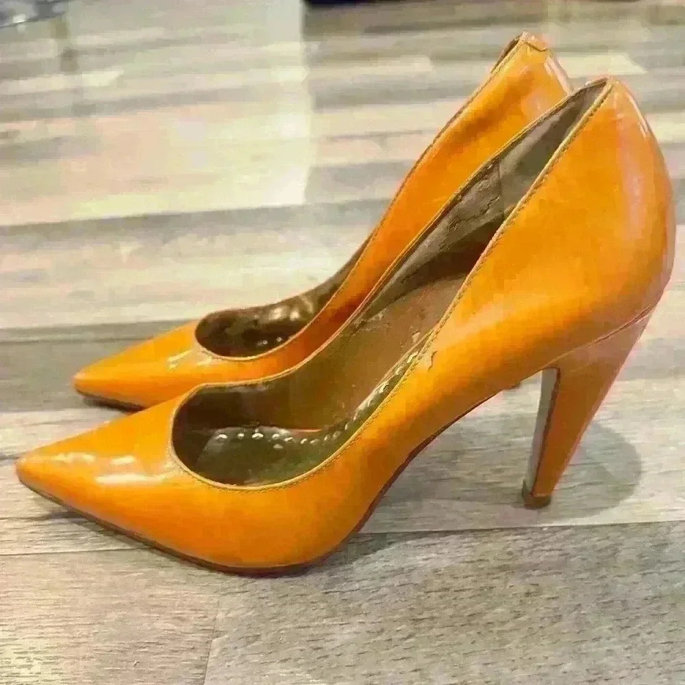 BCB Girls Gold Stiletto Size 7.5